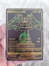 Zygarde GX Black Foil Fan Art Textured Collector Pokemon Card 