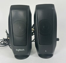 Logitech S120 Computer Stereo Speakers Black P/N 880-000403 Works 