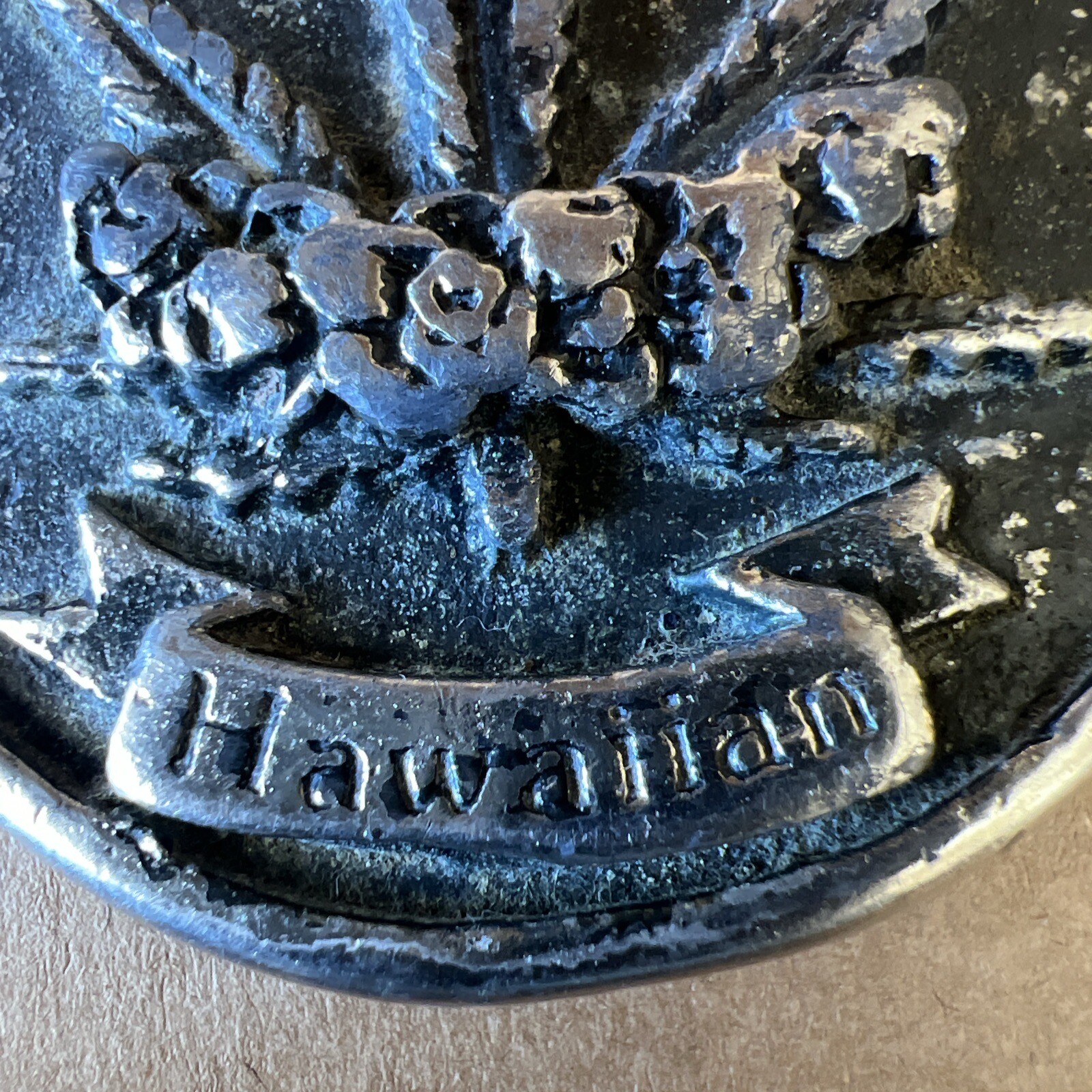 Yes Brazil Belt Buckle With Hawaiian Logo Gem