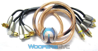 PCA40 ALPHASONIK 1.6' FEET 4CH RCA SPEAKERS TWEETERS SUB AMPLIFIER CABLE WIRE
