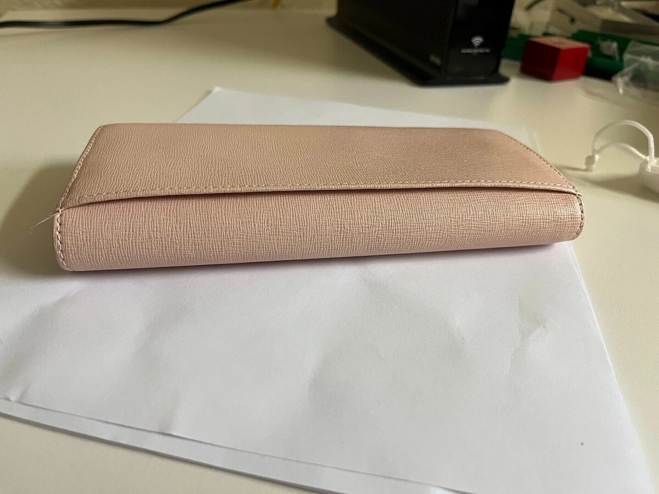 Furla large Genuine Leather Babylon Continental Wallet Purse Color: Magnolia 030 - Image 4 of 4