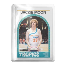 Custom Jackie Moon x Semi-Pro Flint Tropics 89 Style Novelty Basketball Card