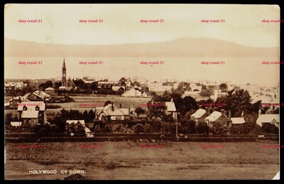 HOLLYWOOD COUNTY DOWN POSTKARTE NORDIRLAND VERSCHICKT 1917