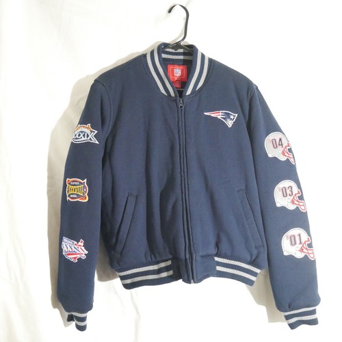 Vintage NEW ENGLAND PATRIOTS NFL VARSITY JACKET WOMENS LARGE SUPERBOWL CHAMPS - Picture 3 of 18