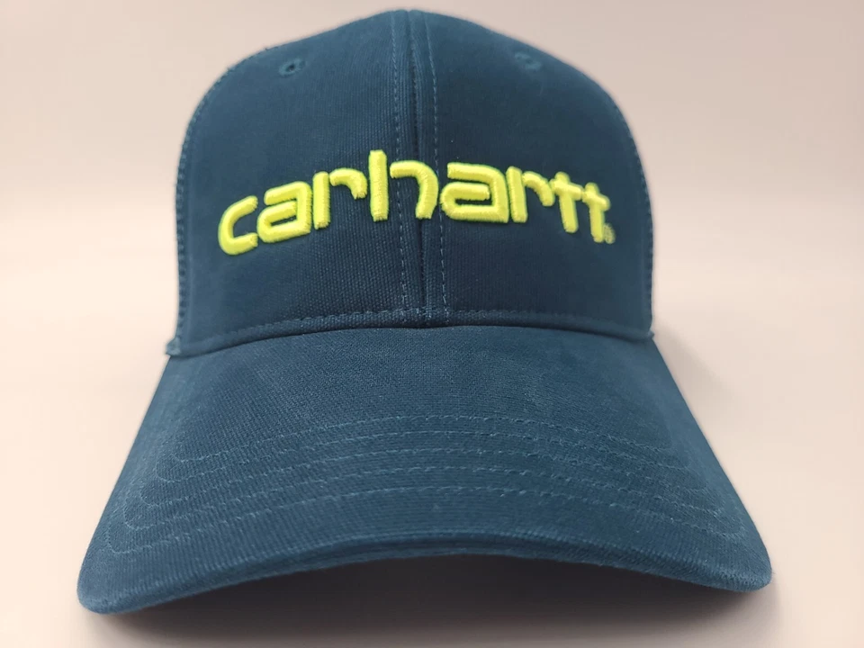 Gorra Carhartt Malla Camionero Snapback Gorra Ropa de Trabajo Béisbol Hombres Mujeres Azul Verde Foto 2 de 4