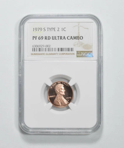 1979-S Type 2 TWO PF69 Lincoln Memorial Cent NGC Graded PF 69 UCam
