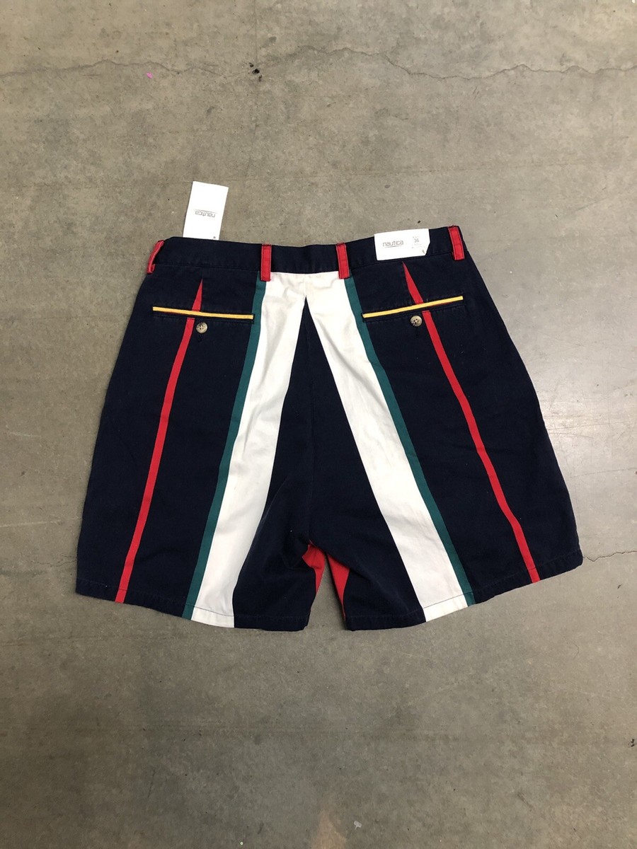 Vintage 90's Nautica Multi Color Vertical Stripe Chino