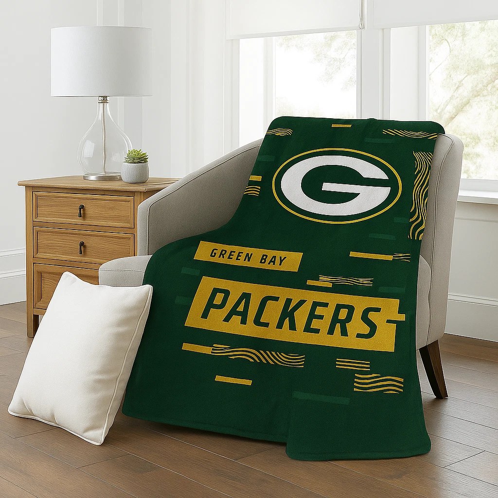 Green Bay Packers football Fleece Blanket