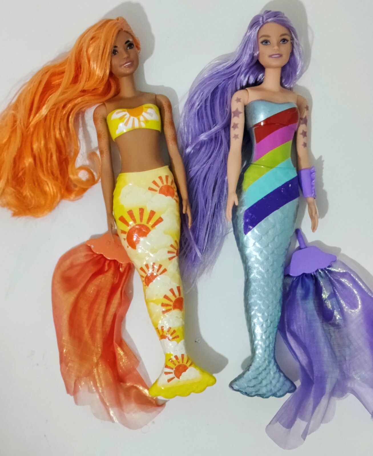 Barbie Color Reveal Mermaid Doll with 2 Dolls As Seen Rainbow Mermaid HCC46