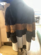 Tedbaker Womens Burgundy Coat Real Leather Size 2 ( 12)