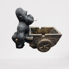 Cool Gorilla -  COOL Gorilla  With Trolly ASHTRAY- ANIMAL ASHTRAY - CERAMIC