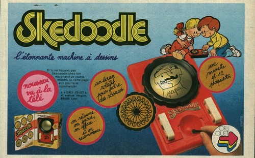 Publicité ancienne Skedoodle machine à dessins 1959 issue de magazine - Afbeelding 1 van 1