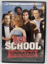 Old School DVD Unrated And Out Of Control Will Ferrell Luke Wilson Free Shipping