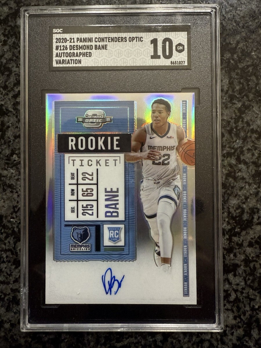 2020-21 Contenders Optic Desmond Bane #126 Rookie Ticket Variation 