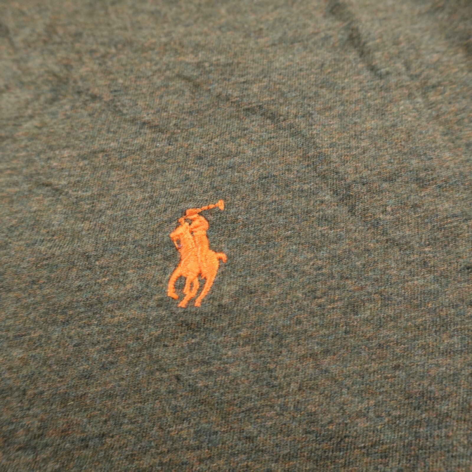 Polo Ralph Lauren uomo S verde erica marna pony manica lunga preppy casual