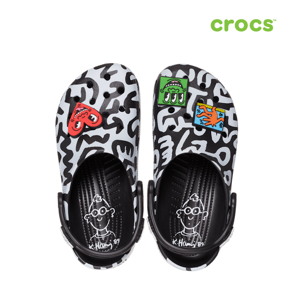 Keith Haring X Crocs ☆ Classic Clog Sandal★ Black NEW CROCS KEITH HARING CLASSIC CLOG 209488 BLACK UNISEX | eBay