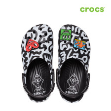 NEW CROCS KEITH HARING CLASSIC CLOG 209488 BLACK UNISEX