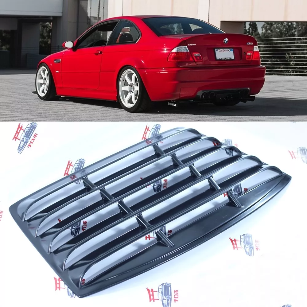 BMW 3 Series E46 M3 4 Doors Rear Window Louver Sunshade Spoiler