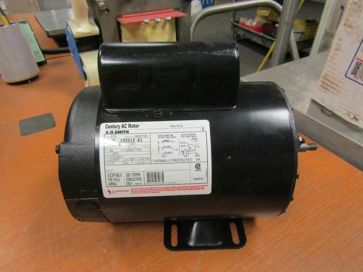 😎 NEW AO SMITH CENTURY 2 HP PUMP MOTOR 230 VAC 2 SPEED N56Y FRAME 1 PHASE  | eBay