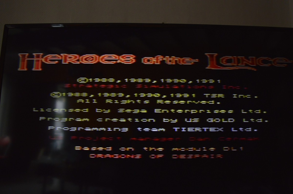 ADVANCED DUNGEONS & dragons ~heroes of the lance ~amiga big box EUR 250,00 - FR
