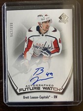 2021-22 SP Authentic #168 Brett Leason Future Watch Rookie Auto #/999