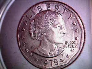1979 S, Filled S over D Susan B. Anthony $1.00 Uncirculated. See PICTURE SBA79S