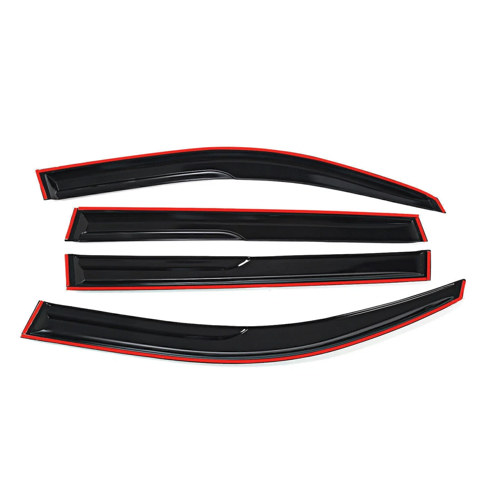 Para 2008-2013 Toyota Highlander Mugen viseira de janela sol chuva ventilação protetores de sombra - Imagem 3 de 4