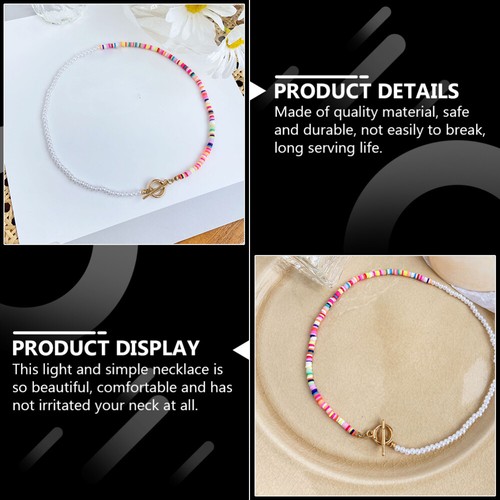 Pearl Bead Necklace Clavicle Chain Jewelry Accessories - Picture 5 of 12