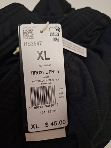 Adidas Big Kids' Unisex Soccer TIRO 23 League Pants Black HS3547 XL New - Picture 3 of 3