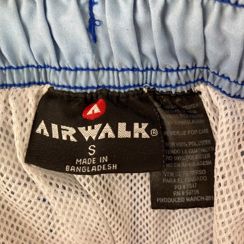 AIRWALK pantaloncino uomo cargo tasca nuoto baule tavola taglia small blu coulisse - Foto 12 di 12