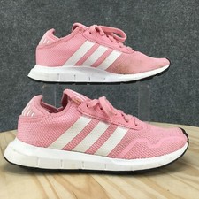 Adidas Zapatos Jóvenes 5.5 Niñas Swift Run X Tenis Atléticos Bajos FY2148 Rosa Claro