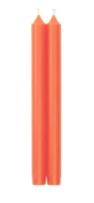 Caspari 10" Straight Taper Candles, Orange - Set of 2 (CA66.2)