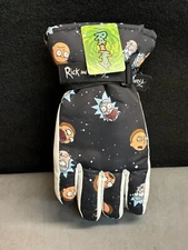 Bioworld Rick and Morty Adult One Size Gloves 3M Thinsulate Full Color - NWT!