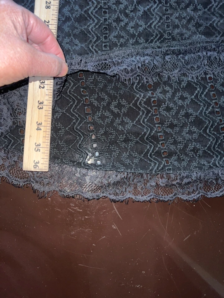 Vestido Gypsy 05 Romántico Mujer Encaje Alto/Bajo Hombros Boho Tendencia.XS Foto 2 de 4