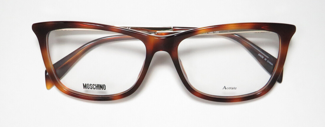 Moschino 長方形フレムメカネ MOS522 086 NEW MOSCHINO 522 EYEGLASS FRAME METAL & PLASTIC CAT EYE 54