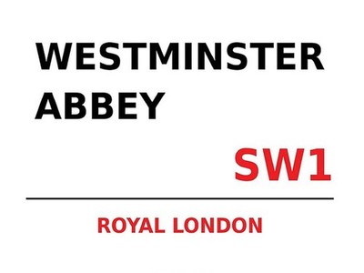 Holzschild 30x40 cm London Royal Westminster Abbey SW1 Deko Geschenk Metall Schi