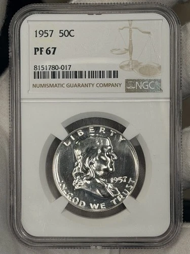 1957-P Franklin Half Dollar Proof — photo from the most recent tracked eBay sale