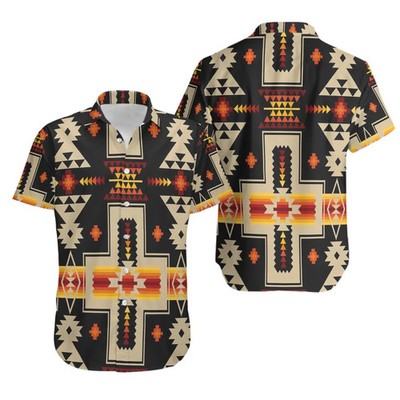 Native American Black Tribe Hawaiian Shirt Aloha
