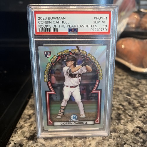 2023 Bowman Corbin Carroll Rookie Of The Year Favorites PSA 10 GEM MT