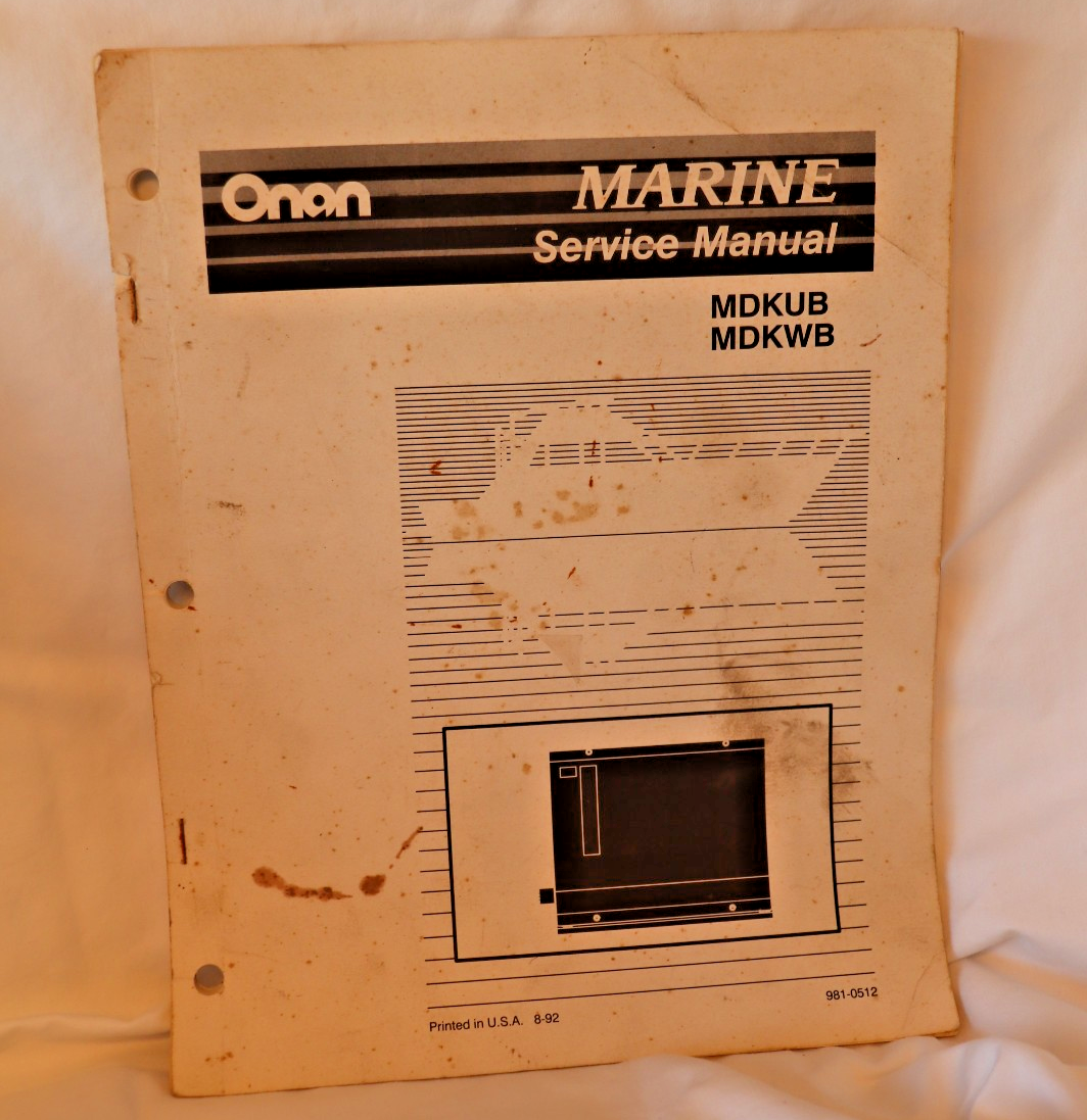  Man - ゆうなページ 981-0512 Cummins Onan Service Manual Marine MDKUB MDKWB Generator