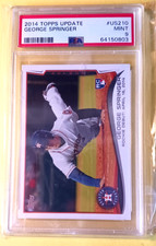 2014 Topps Update RC George Springer PSA 9 #US210 Astros/Bluejays