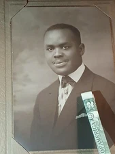 Antique African American Cabinet* Colored Male HBCU * BISHOP COLLEGE MARSHALL TX