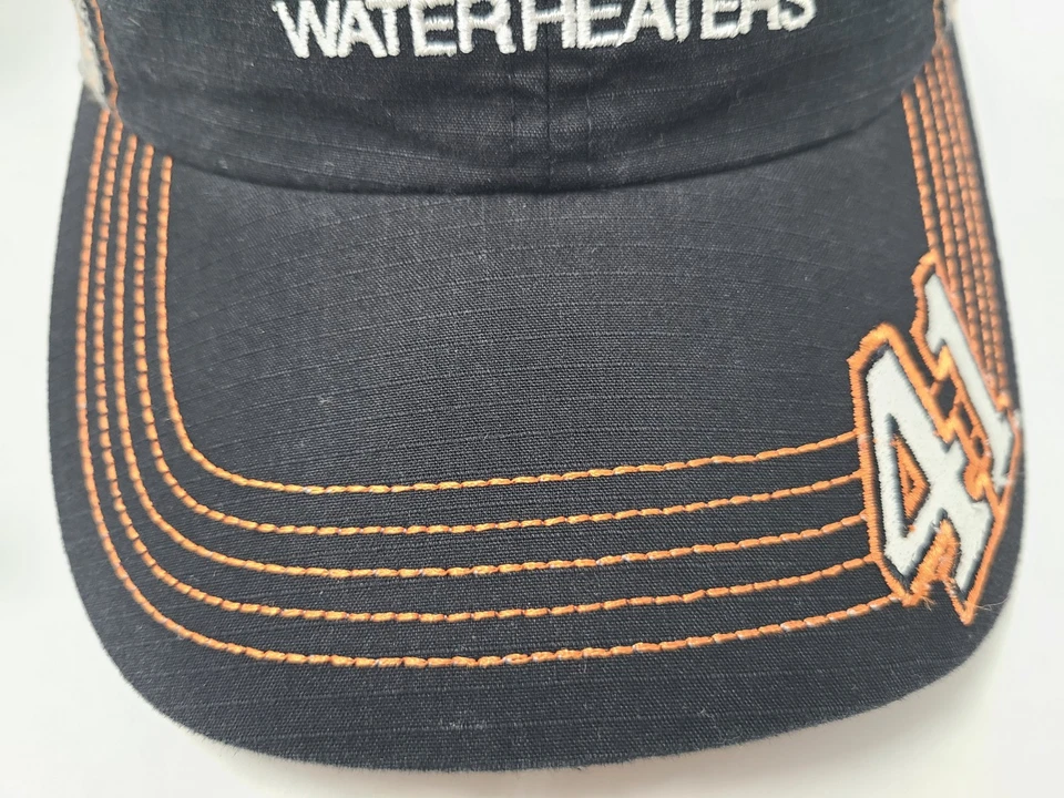 Gorra ajustable Kurt Busch #41 State calentadores de agua malla camionero NASCAR negra Foto 3 de 4