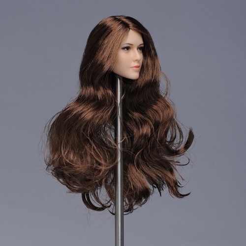 YMTOYS 1/6 Long Brown Hair Head Sculpt For 12" Female Suntan Ph TBL Figure Doll - Picture 4 of 7