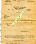 Blank request purchase pair of shoes in 1941 in Montereau fault yonne