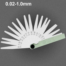0.02-1.00Mm 17 Blades Feeler Gauge Metric Gap Filler Gage Measurment Tool for En