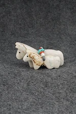 Horses Zuni Fetish Carving - Cheryl Beyuka