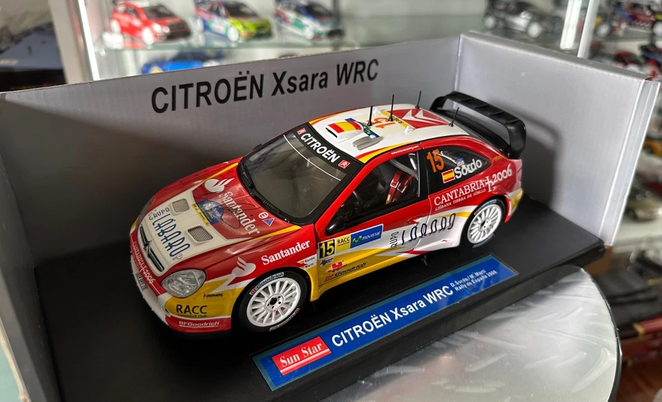 CITROEN XSARA WRC SORDO 2006 sign sunstar with box 1:18 coche escala diecast - Imagen 3 de 4