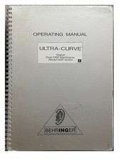 Behringer Ultra-Curve Digital Dual-DSP Mainframe Model DSP 8000 - Manuale Di Ist