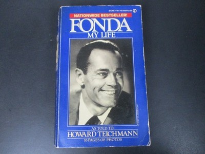 Fonda My Life by Howard Teichmann 1982 First Signet Printing Biography Paperback